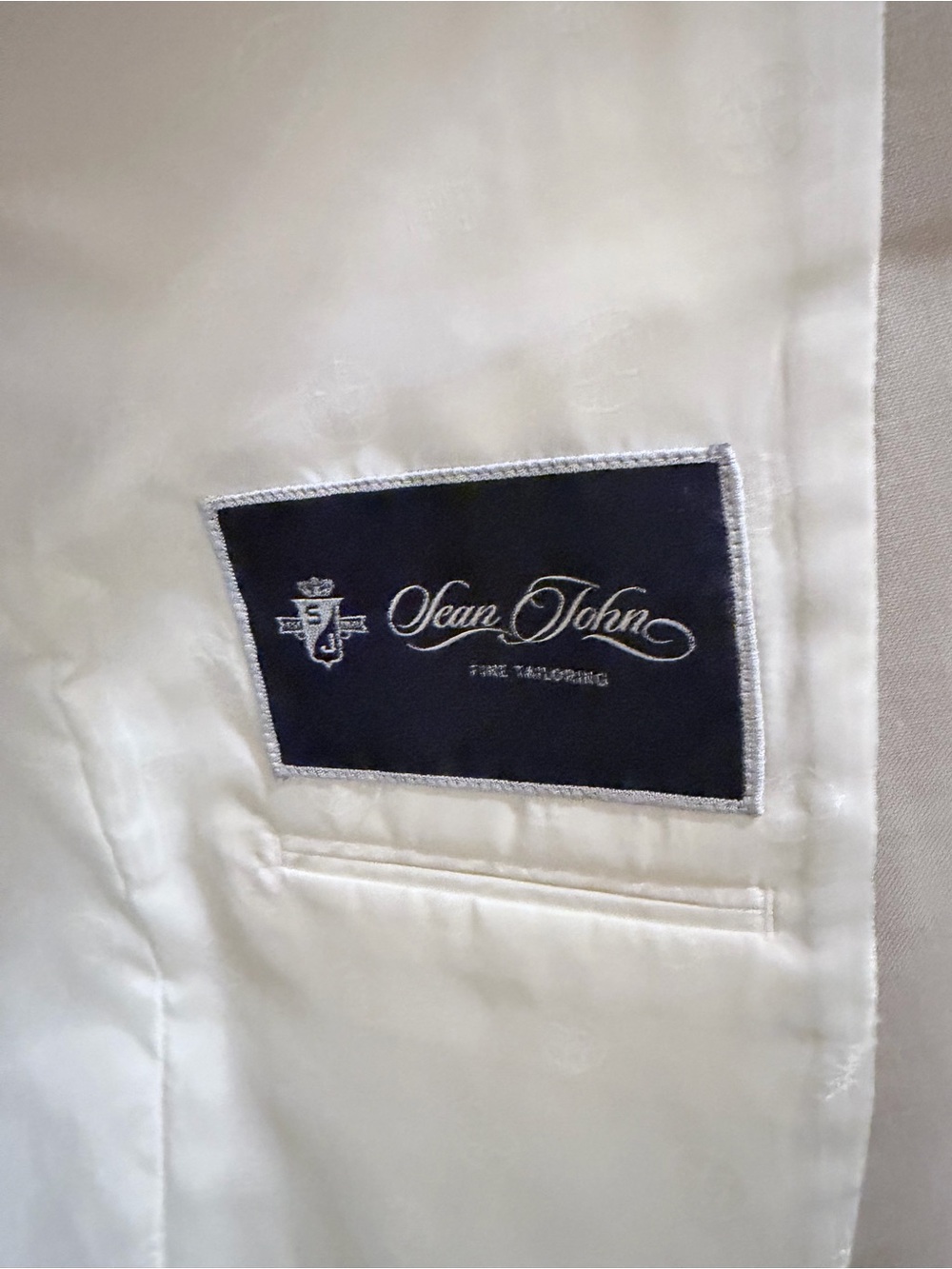 Sean John Men's Light Gray Shawl Collar Suit Jacket - Picture 6 of 7